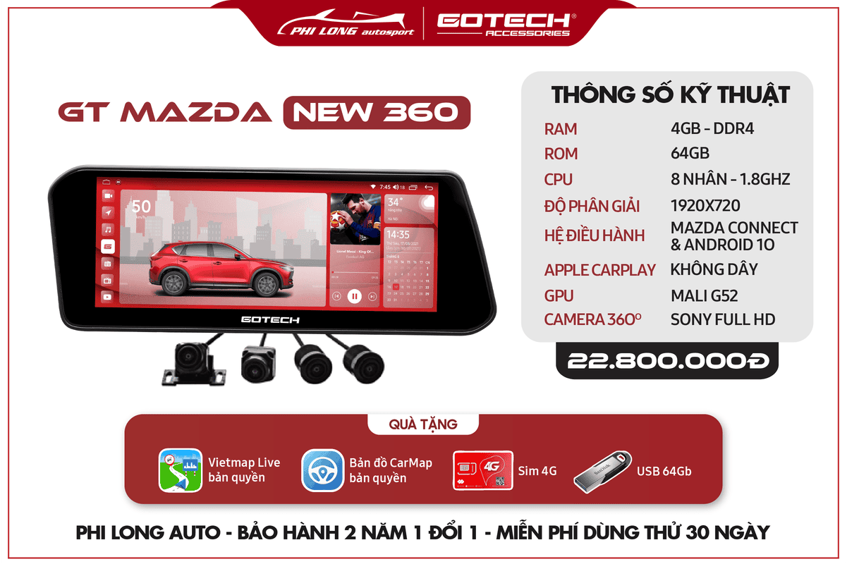 man hinh o to GT Mazda New 360