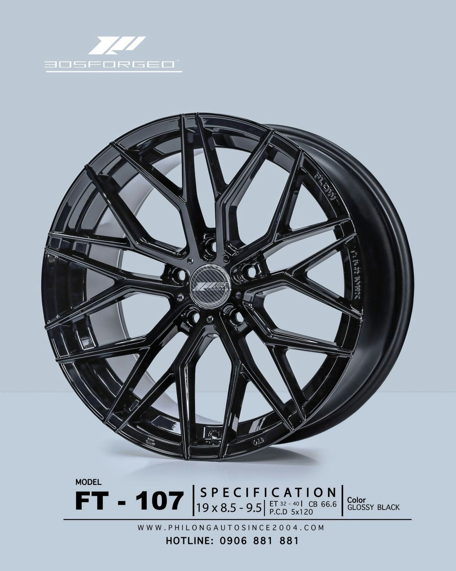MÂM 305 FORGED FT 107 GLOSSY BLACK 19 (2)