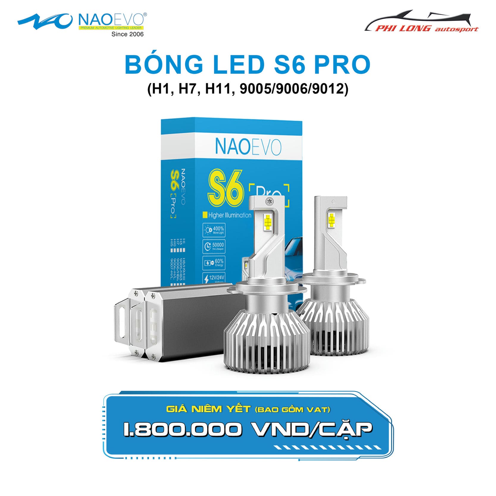 BONG LED S6 PRO 1 | Phi Long Auto