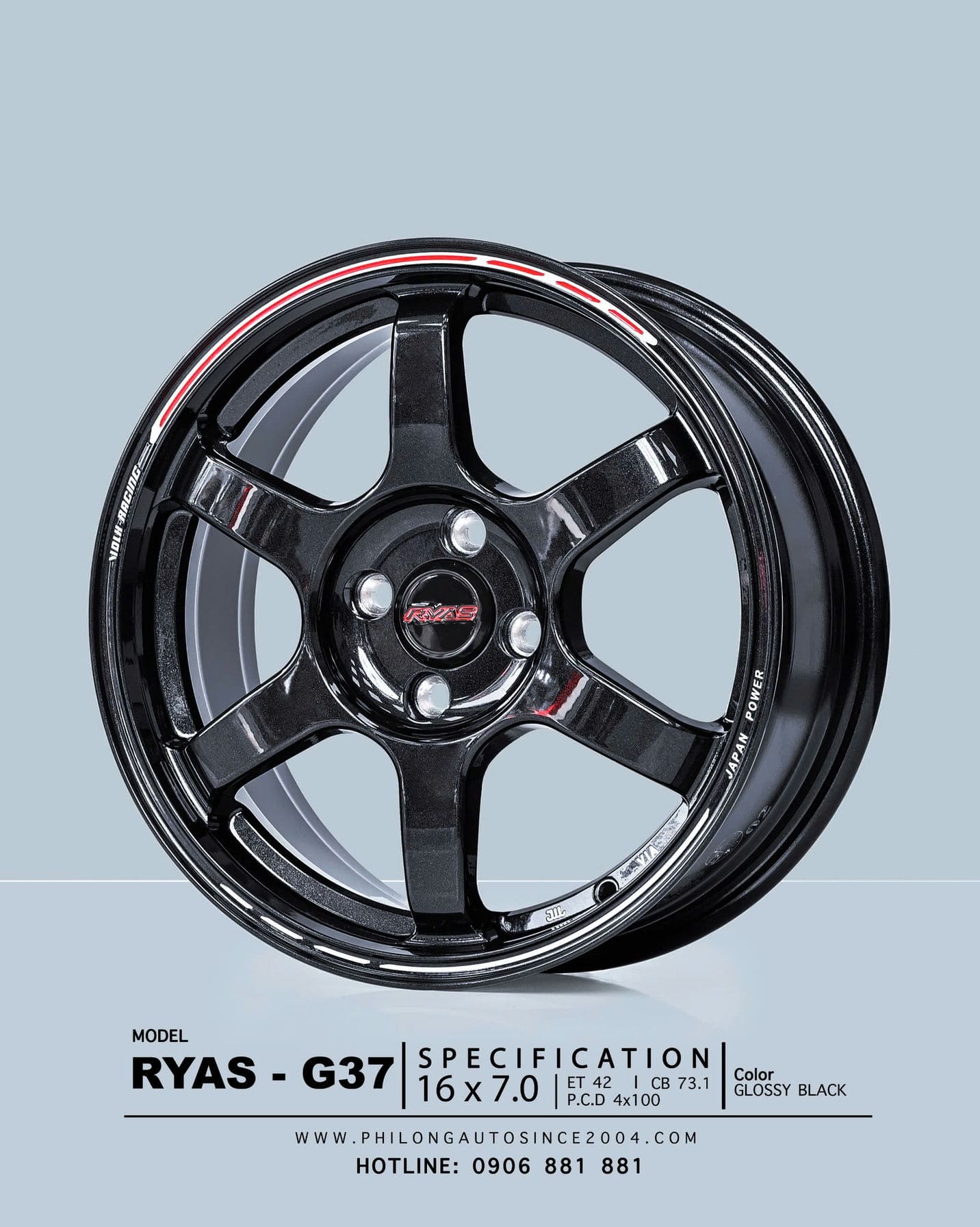 MÂM MẪU RYAS G37 GLOSSY BLACK 16 (2)