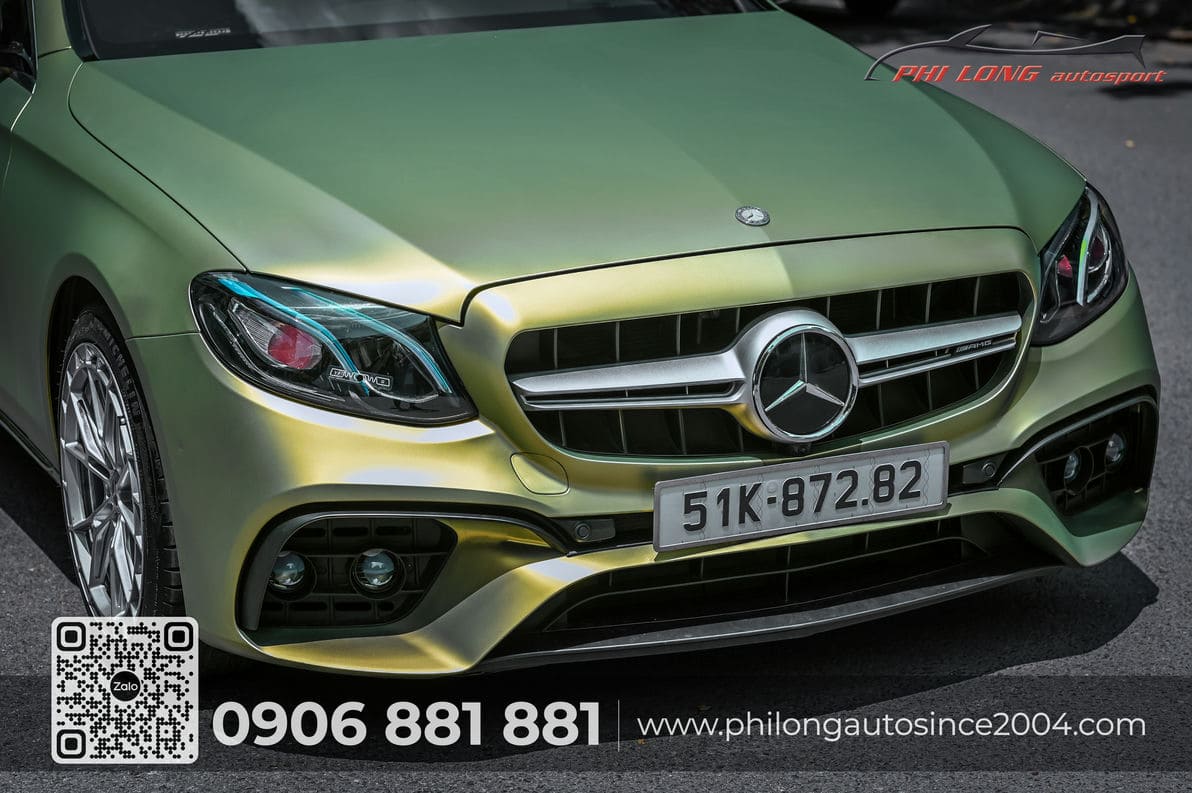 Mercedes wrap doi mau gan mam phanh 9987 | Phi Long Auto